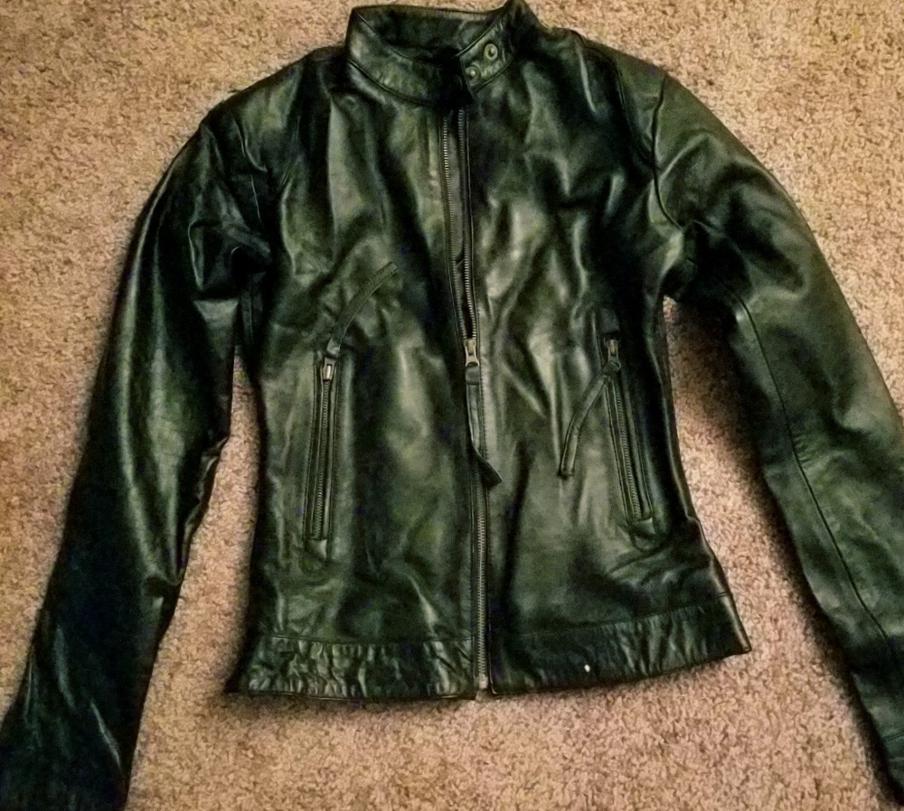 FAUX LEATHER JACKET NWOT